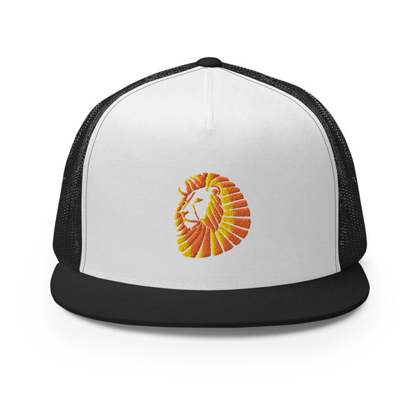 Sunset Lion Trucker Cap