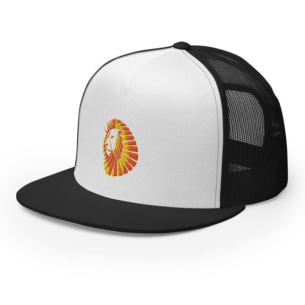 Sunset Lion Trucker Cap