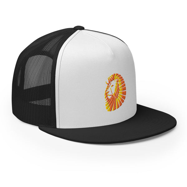 Sunset Lion Trucker Cap