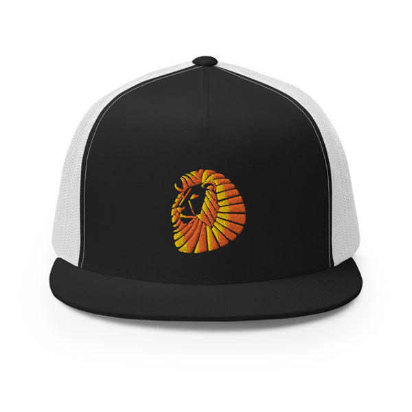 Sunset Lion Trucker Cap