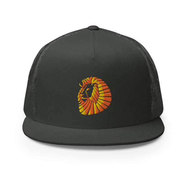 Sunset Lion Trucker Cap