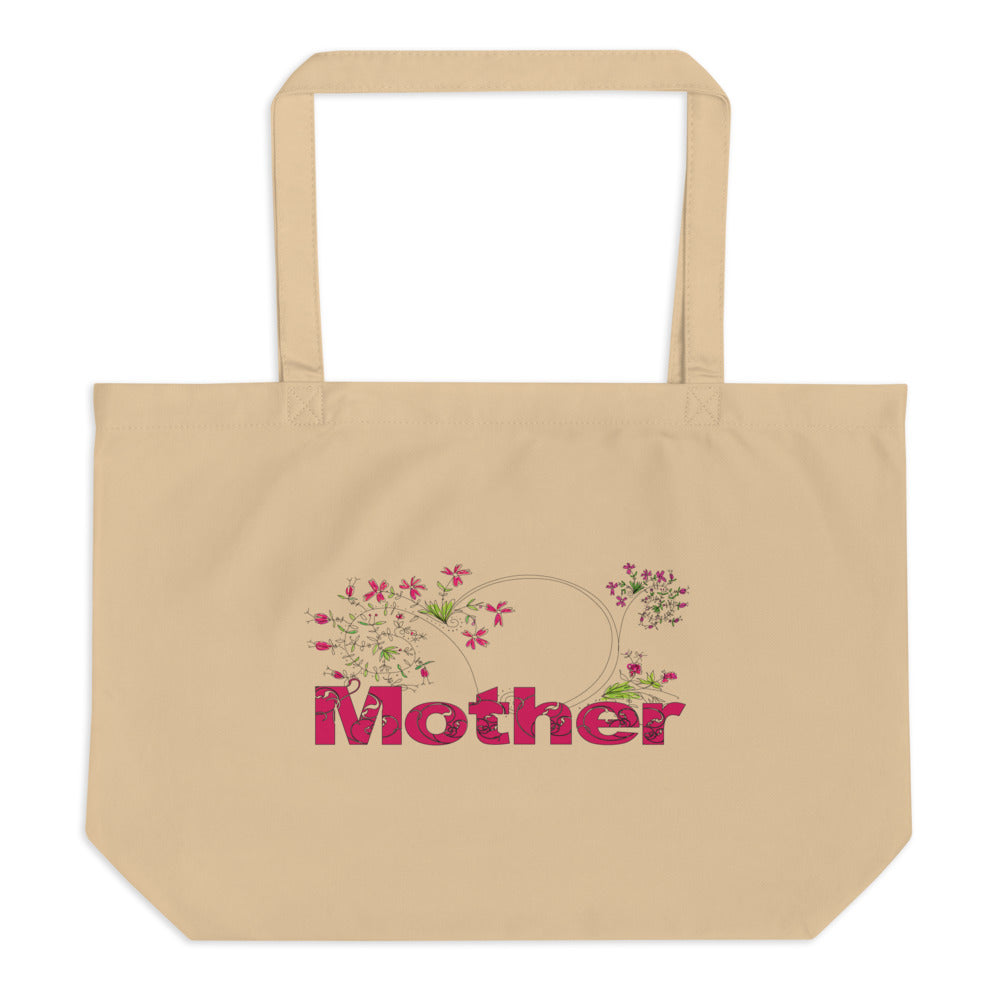 Mother Large organic tote bag