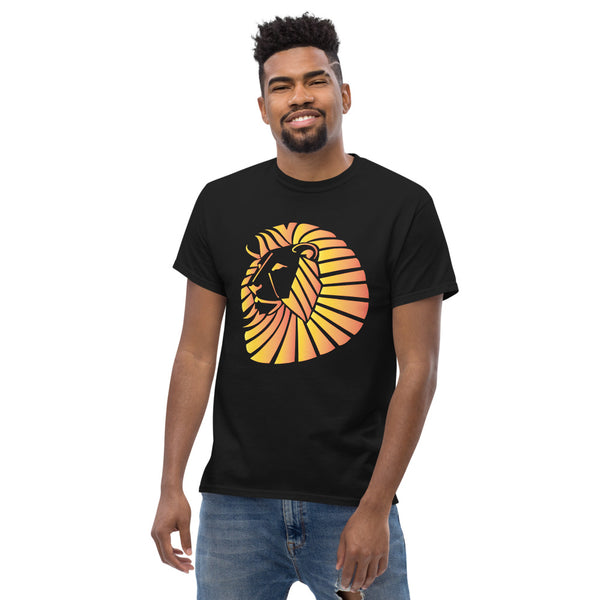 Sunset Lion Men's heavyweight tee