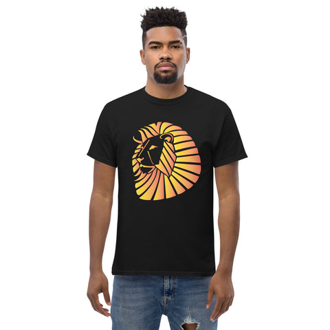 Sunset Lion Men's heavyweight tee