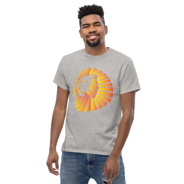 Sunset Lion Men's heavyweight tee