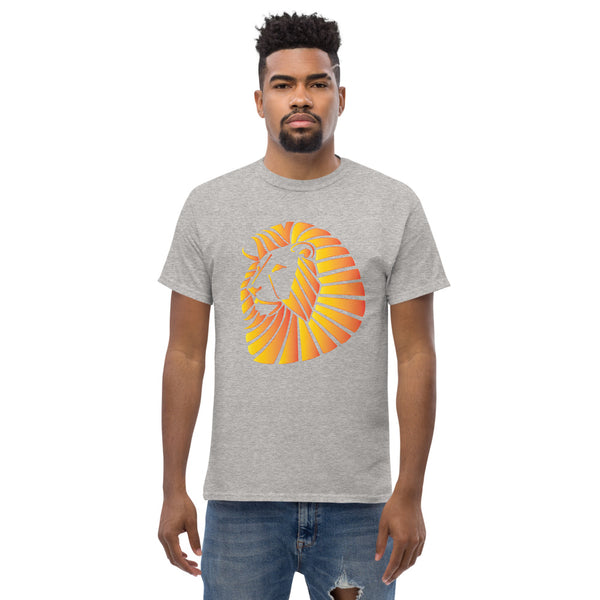 Sunset Lion Men's heavyweight tee