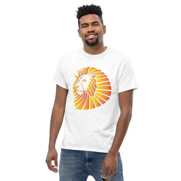 Sunset Lion Men's heavyweight tee