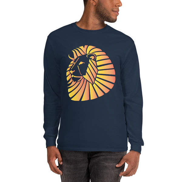 Sunset Lion Men’s Long Sleeve Shirt