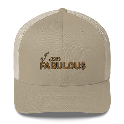 I am Fabulous 6Panel Trucker Cap