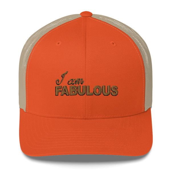 I am Fabulous 6Panel Trucker Cap