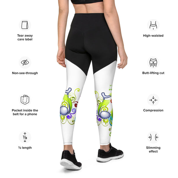 Music in Color Sports Leggings