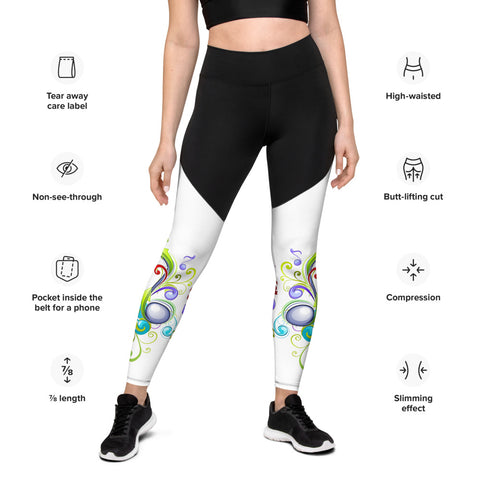 Music in Color Sports Leggings