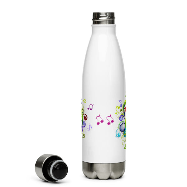 Music in Color Stainless Steel Water Bottle