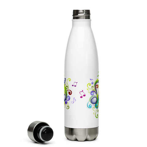 Music in Color Stainless Steel Water Bottle