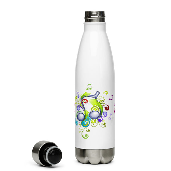 Music in Color Stainless Steel Water Bottle