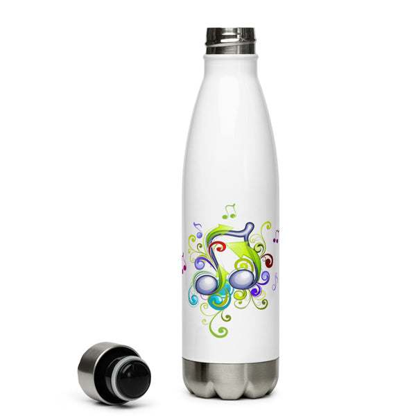 Music in Color Stainless Steel Water Bottle