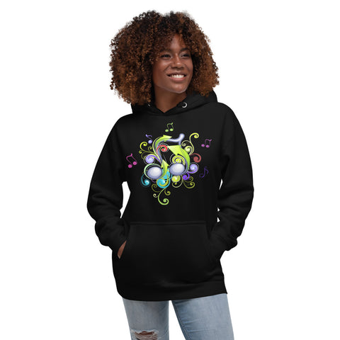 Music in Color Unisex Hoodie - W