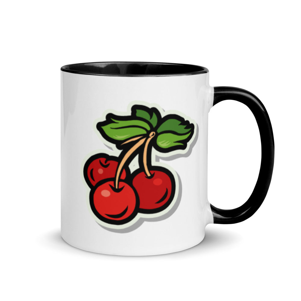 Cherries Mug with Color Inside