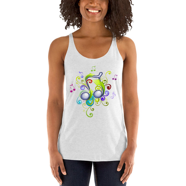 Music in Color Women's Racerback Tank