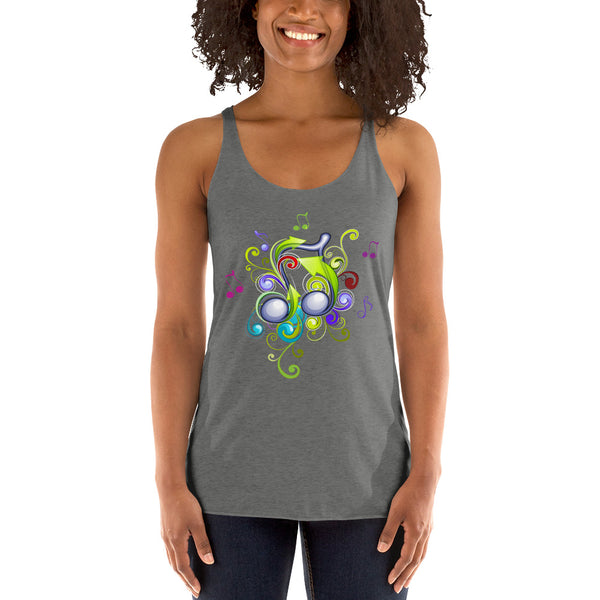 Music in Color Women's Racerback Tank