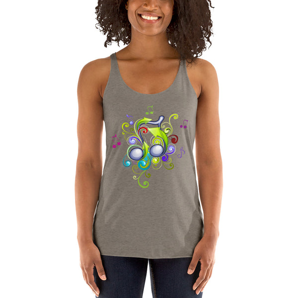 Music in Color Women's Racerback Tank