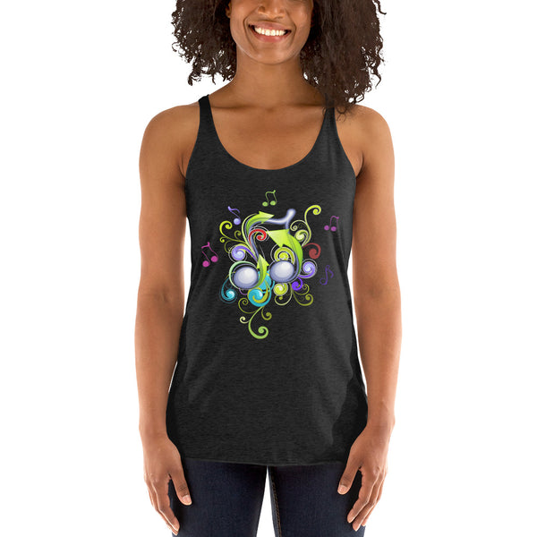 Music in Color Women's Racerback Tank