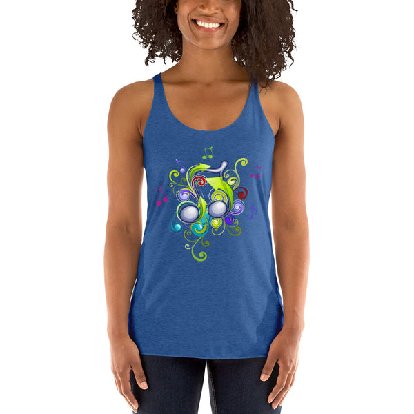 Music in Color Women's Racerback Tank